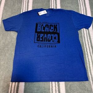 Black Clover 🍀 Live Lucky XXL Blue T-Shirt for Men